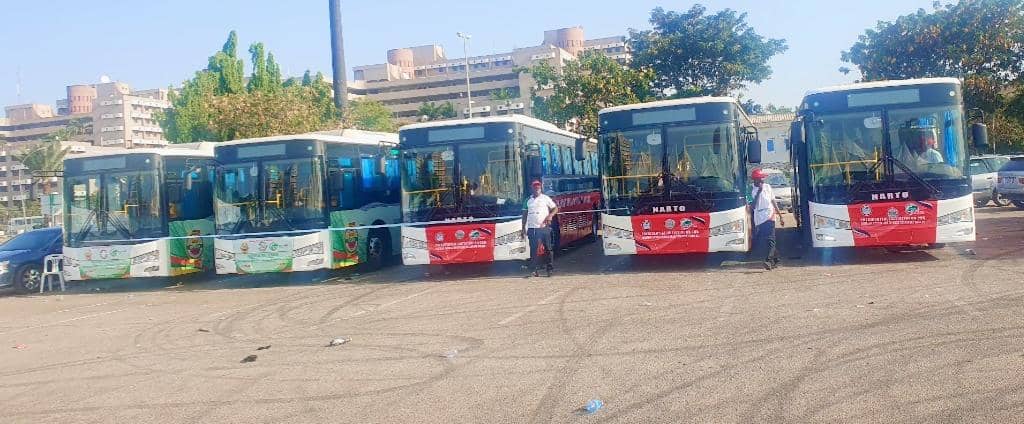 FG hands over 15 CNG- powered buses to NURTW, others